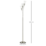 Modern 3-Light Uplighter Floor Lamp