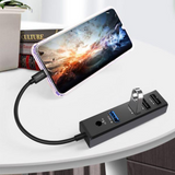 WYEFLOW 4-in-1 USB-C Hub with USB-A Ports, USB 3.0 and 2.0 – OTG Adapter