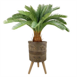 55cm Jungle Planter with Legs – Embossed Lion & Elephant