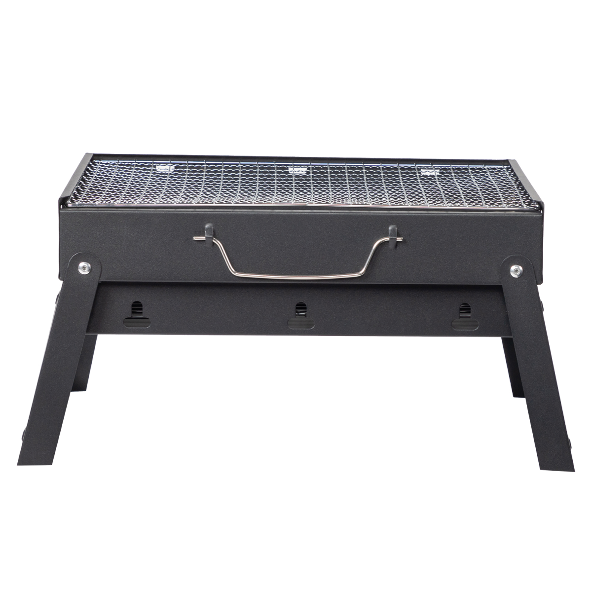 Portable Charcoal BBQ Grill with Folding Feet – Compact, Lightweight Grill for Camping and Picnics