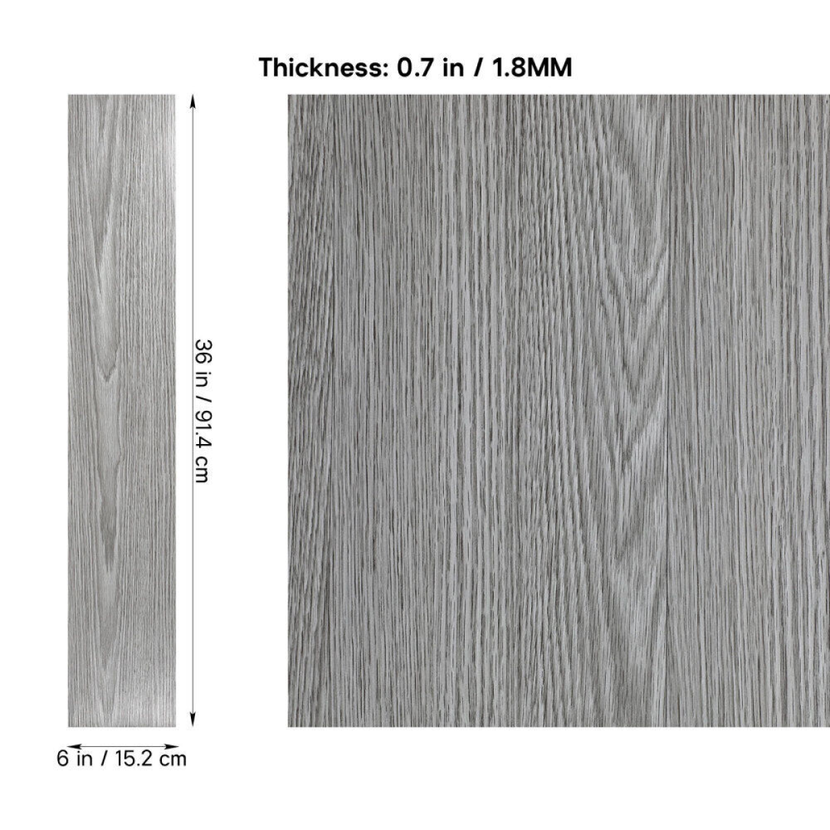 Self-Adhesive Wood Effect Vinyl Floor Planks, 36 Pieces, 5m² – Peel & Stick Flooring for Bathrooms
