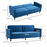 HOMCOM sofa bed split-back reclining detail