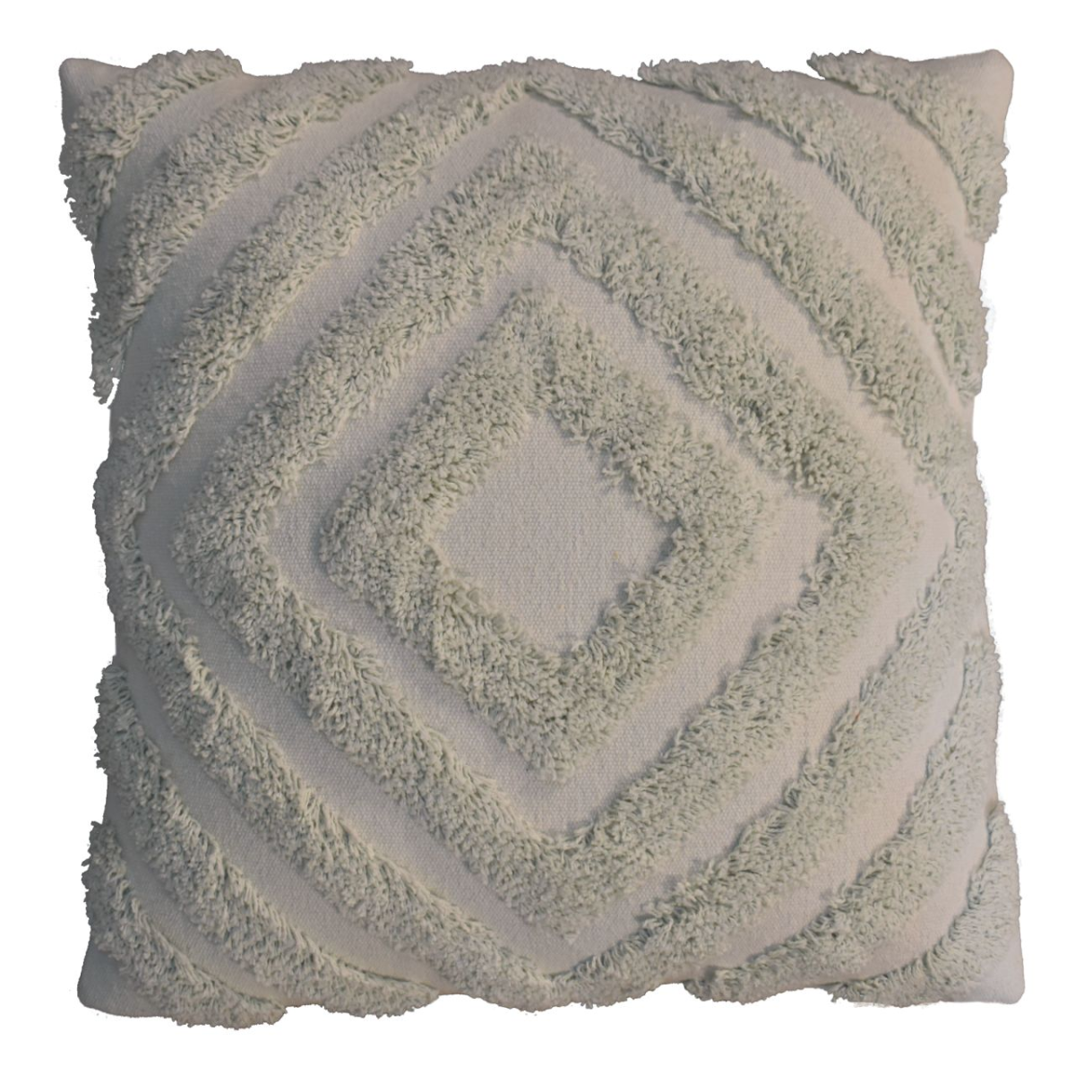 Artisan Furniture Diamond Tufted Cushion Set of 2, 100% Cotton – Scandi-Style Sofa and Bed Cushions, Sage Green