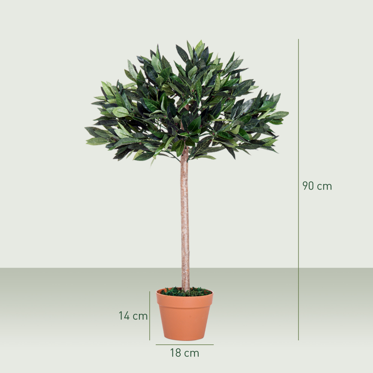 Outsunny Artificial Olive Tree Plant, 90cm