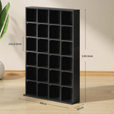 HOMCOM DVD & CD Media Storage Rack, 89 x 130.5cm – Holds 480 CDs or 312 DVDs, Living Room Shelf, Black