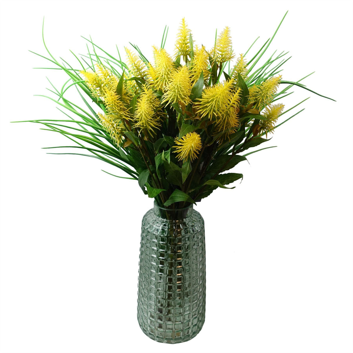 Leaf Large Artificial Grass Stem Spray with Wired Stems – Realistic Foliage for Arrangements