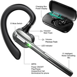 WYE ProTalk One-Ear Business Headset – Wireless 5.1, Active Noise Cancellation, Dual Device Pairing, Black