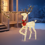 1.2m Lighted Reindeer Christmas Decoration with 90 Warm White Lights – Indoor & Outdoor