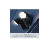 Ring Floodlight Cam Wired Plus Outdoor Security Camera, 1080p HD with Motion-Activated LED Lights – Black