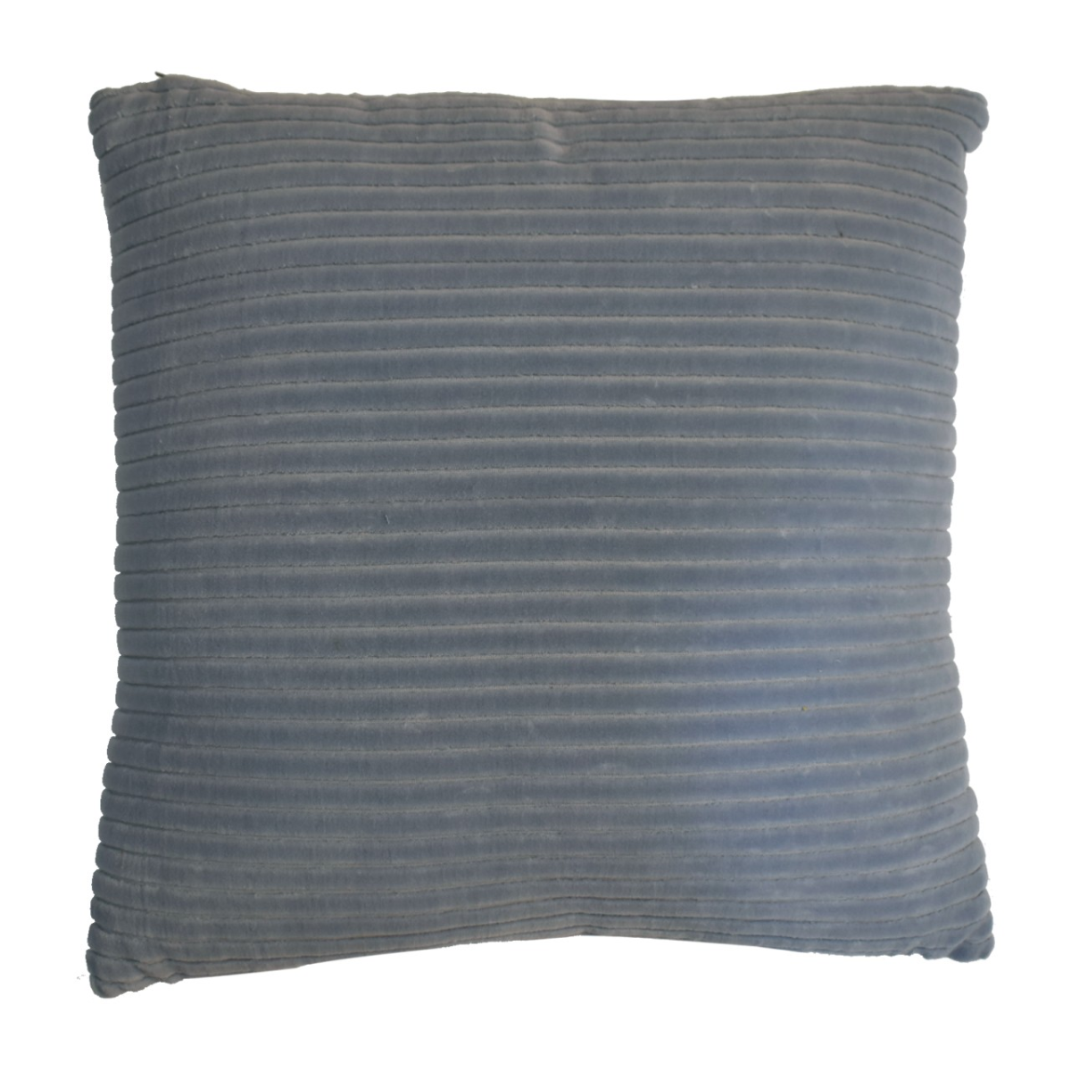 Artisan Furniture Ribbed Cushion Set of 2 – 100% Cotton Scandi-Style Sofa & Bed Cushions, Grey