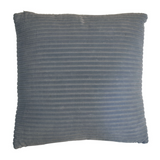 Artisan Furniture Ribbed Cushion Set of 2 – 100% Cotton Scandi-Style Sofa & Bed Cushions, Grey