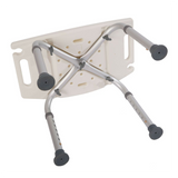 Height-Adjustable Aluminium Bath & Shower Chair – Tool-Free Assembly, White