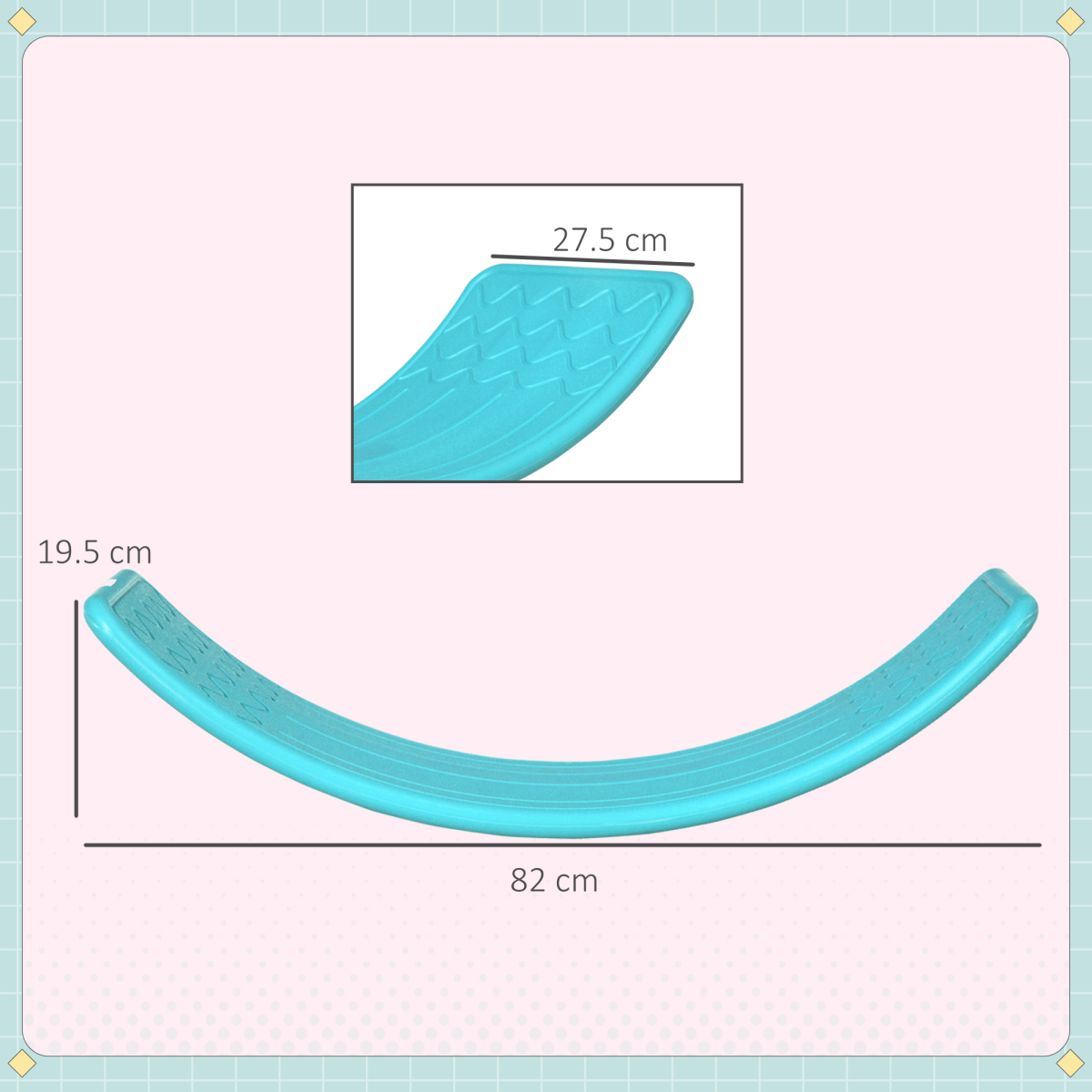 ZONEKIZ Kids Balance Board – Montessori Wobble Board for Surfing, Seating and Play, Ages 3-6