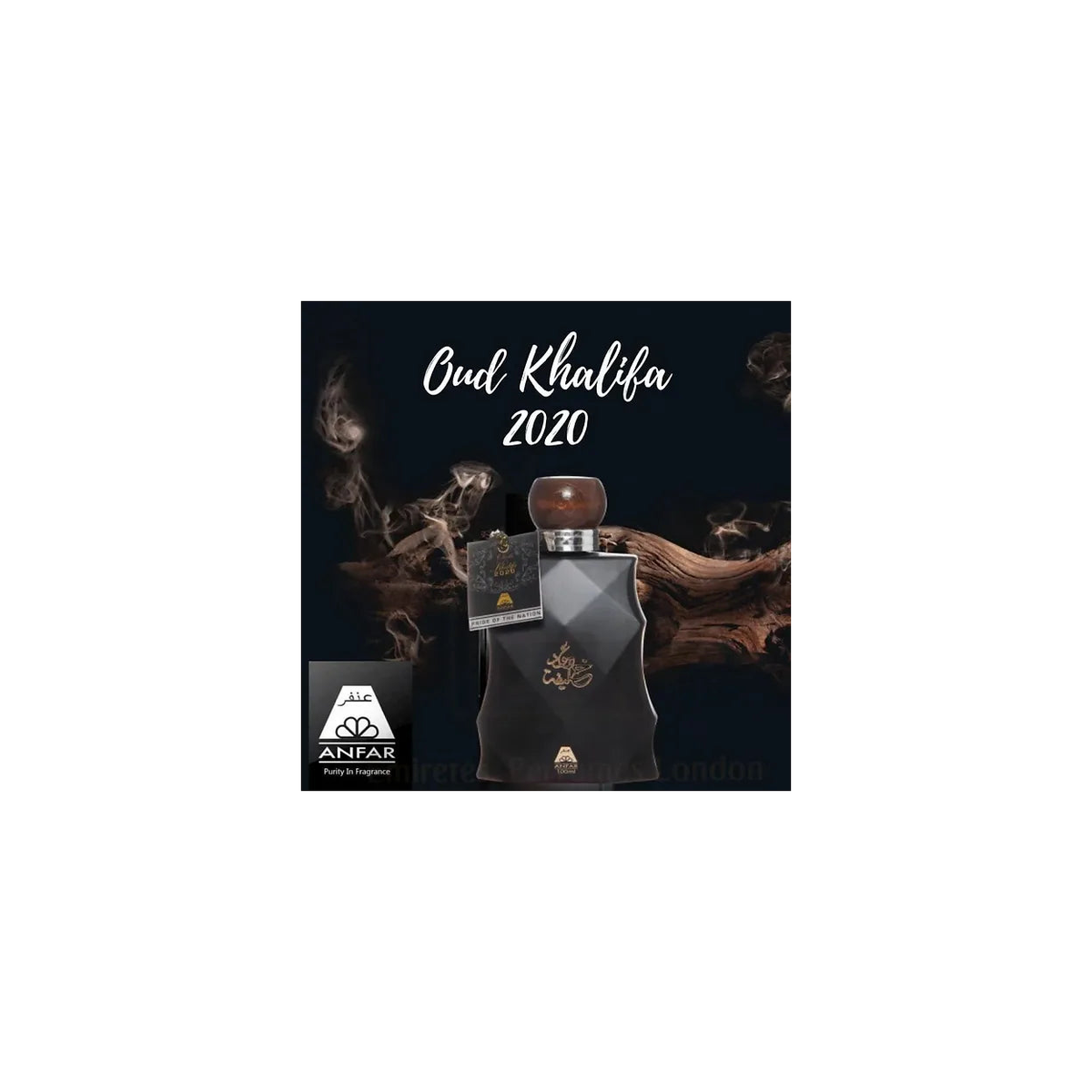 Oudh Khalifa 2020 Black Eau de Parfum 100ml – Oud, Musky Fragrance, Unisex