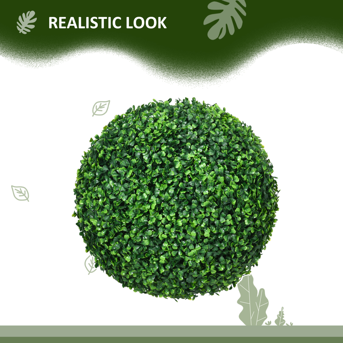 Artificial Topiary Ball Plants – Set of 2