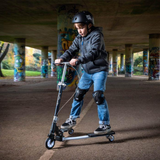 Xootz Pulse Scissor Scooter for Kids with Adjustable Handlebar & Brake – Ages 5+, White