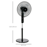 HOMCOM Oscillating Tower Fan with Remote Control, 3 Speeds & 7.5-Hour Timer – Slim Standing Cooler