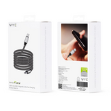WYEFLOW USB-C to USB-C Magnetic 100W Ultra Fast Charging & Data Cable – Braided, 1m, Black