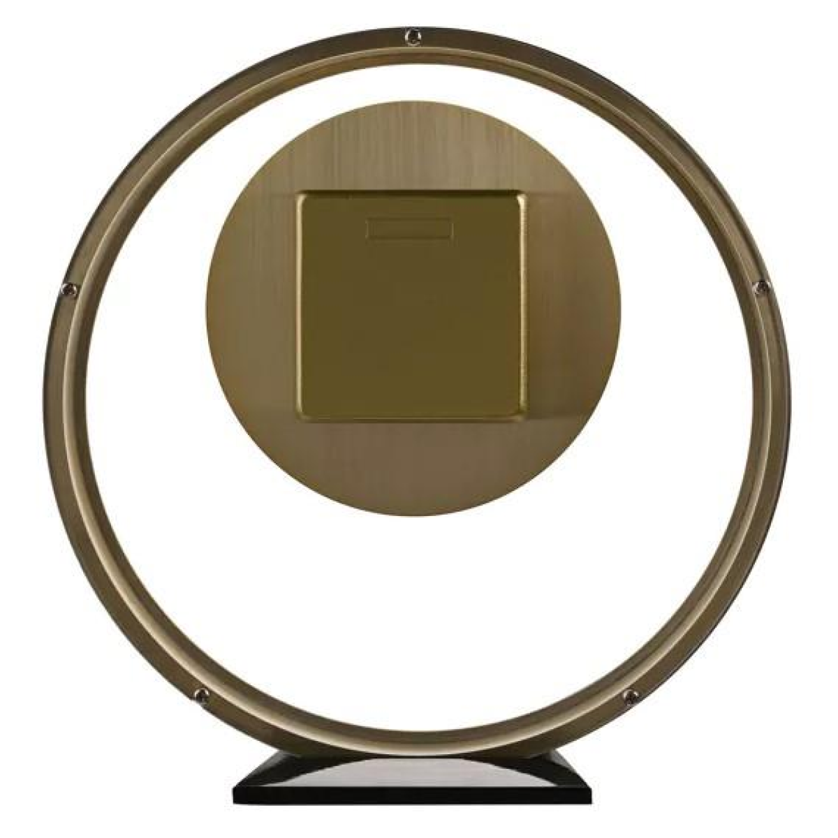 Widdop Round Mantel Clock with Roman Dial & Quartz Movement – Traditional Glass-Fronted Timepiece, Silver