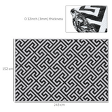 Outsunny Reversible Outdoor Straw Rug, 121 x 182cm