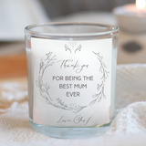 Aye Do Gifts Best Mum Ever Scented Candle Gift Set with Heart Chocolates & Matches – Birthday Gift