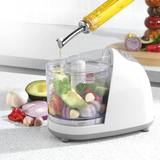 Progress Electric Mini Chopper, 150W with One Touch Operation & 350ml Bowl – Stainless Steel Blades, White