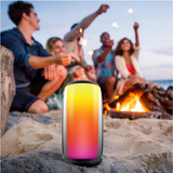 WYEWAVE 10W Portable Wireless Speaker with 360° RGB Lighting and Hands-Free Calling – Black