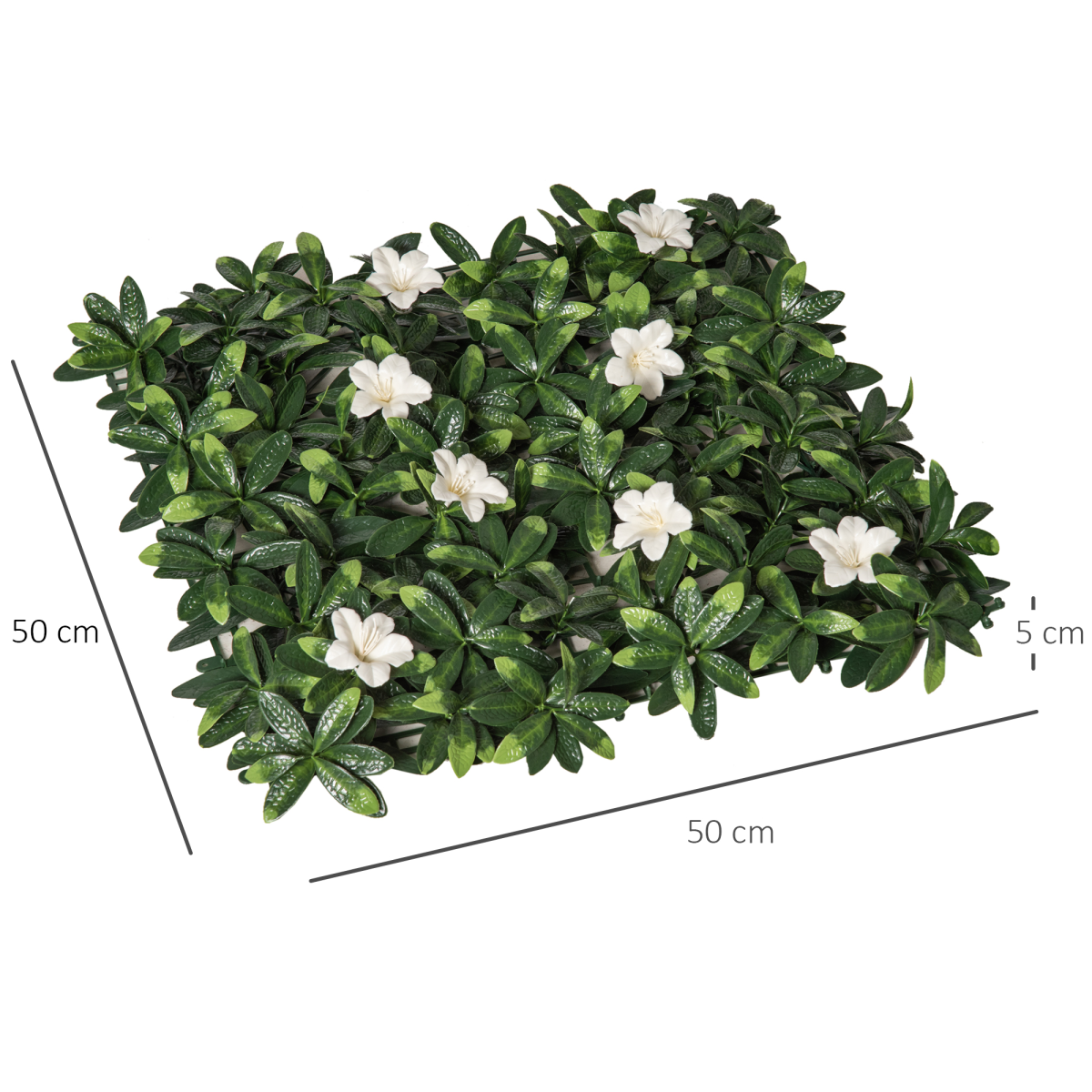 12 Piece Artificial Boxwood & Rhododendron Privacy Panels – Greenery Backdrop for Garden & Balcony, 3 sq m