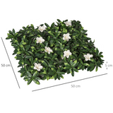 12 Piece Artificial Boxwood & Rhododendron Privacy Panels – Greenery Backdrop for Garden & Balcony, 3 sq m