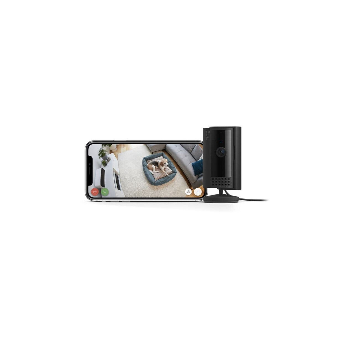 Ring Indoor Camera (2nd Gen) 1080p HD Security Cam with Two-Way Talk – Plug-In Smart Home Monitoring, Black