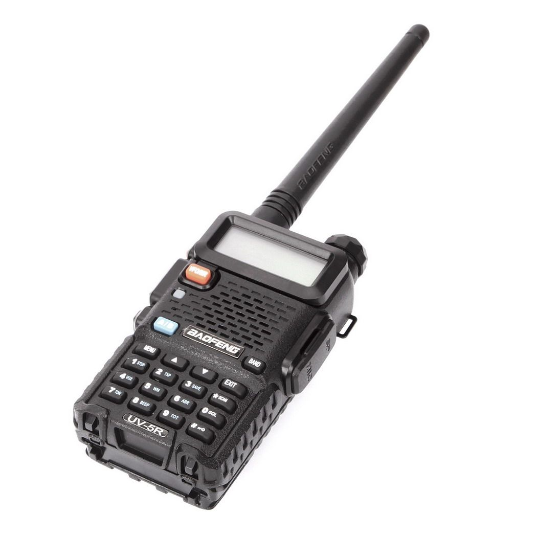 Baofeng UV-5R Two-Way Radio Walkie-Talkie – Dual Band VHF/UHF, 128 Channels, FM Radio, Black