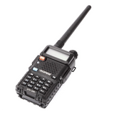 Baofeng UV-5R Two-Way Radio Walkie-Talkie – Dual Band VHF/UHF, 128 Channels, FM Radio, Black