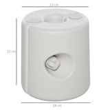 Outsunny Gazebo Weight Bases, Set of 4 Fillable Plastic Anchor Weights – Sand or Water Filled, White