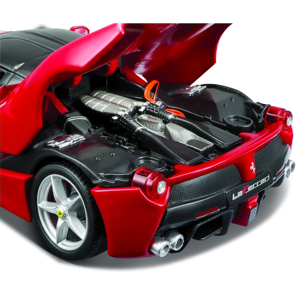 Maisto 1:24 Scale LaFerrari Model Car Building Kit – Diecast & Plastic, No Glue Needed, Red/Black
