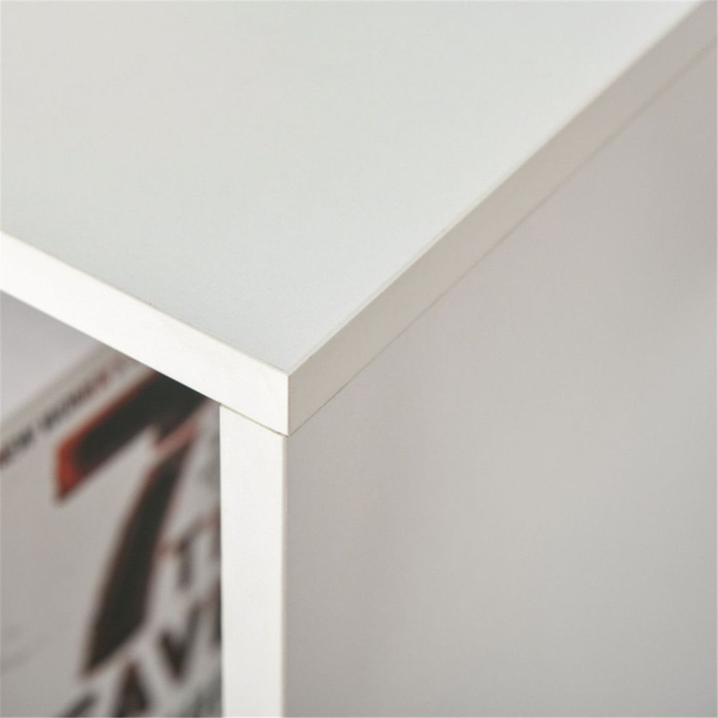 Six-Cube Bookcase Storage Cabinet with Anti-Tip Straps, 50kg Capacity – Open Display Shelving Unit, White