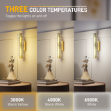 HOMCOM LED Geometric Wall Lights – 2 Pack, Gold