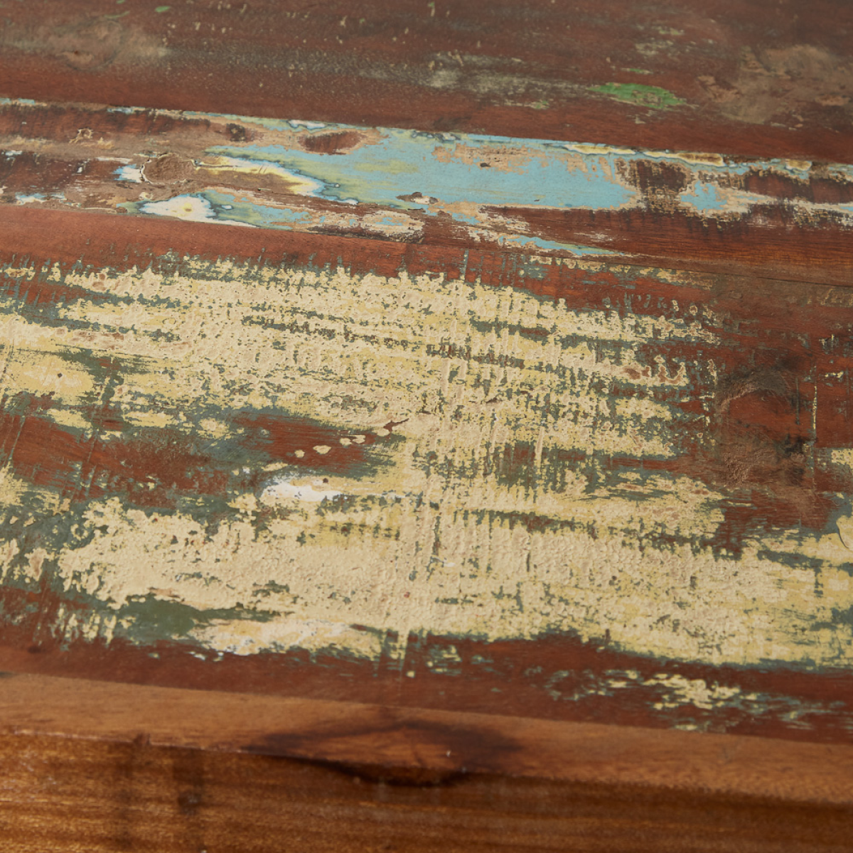 Indian Hub Coastal Nest of 3 Tables in Solid Reclaimed Wood – Hand Finished, Fully Assembled
