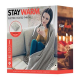 StayWarm 180x130cm Extra Large Heated Throw Blanket – Grey