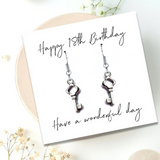 Aye Do Gifts Happy 18th Birthday Key Charm Drop Earrings Mini Gift Hamper with Message Card & Chocolates