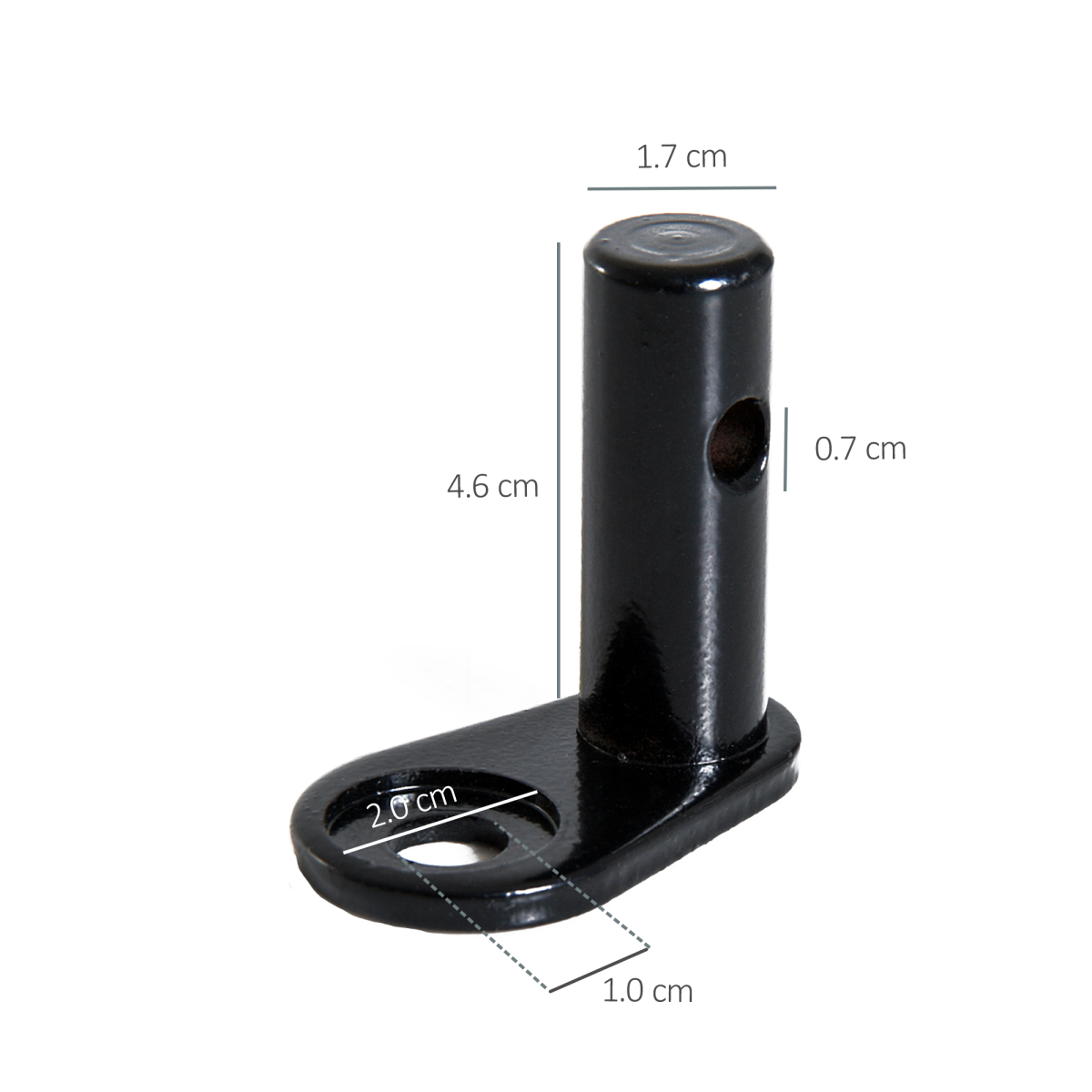 HOMCOM Bike Trailer Coupling Accessory – Hitch Connector for Pet, Bicycle & Baby Trailers and Strollers