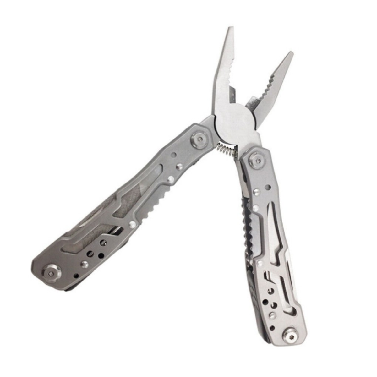 Stainless Steel Multi-Tool Folding Pocket Pliers with Saw, Knife & Bottle Opener – Outdoor Camping Tool, Black