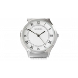 Sekonda Men's Watch, White Roman Numeral Dial, Silver Expandable Bracelet – 3022B
