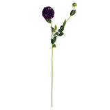 75cm Artificial Dahlia PomPom Flowers Purple