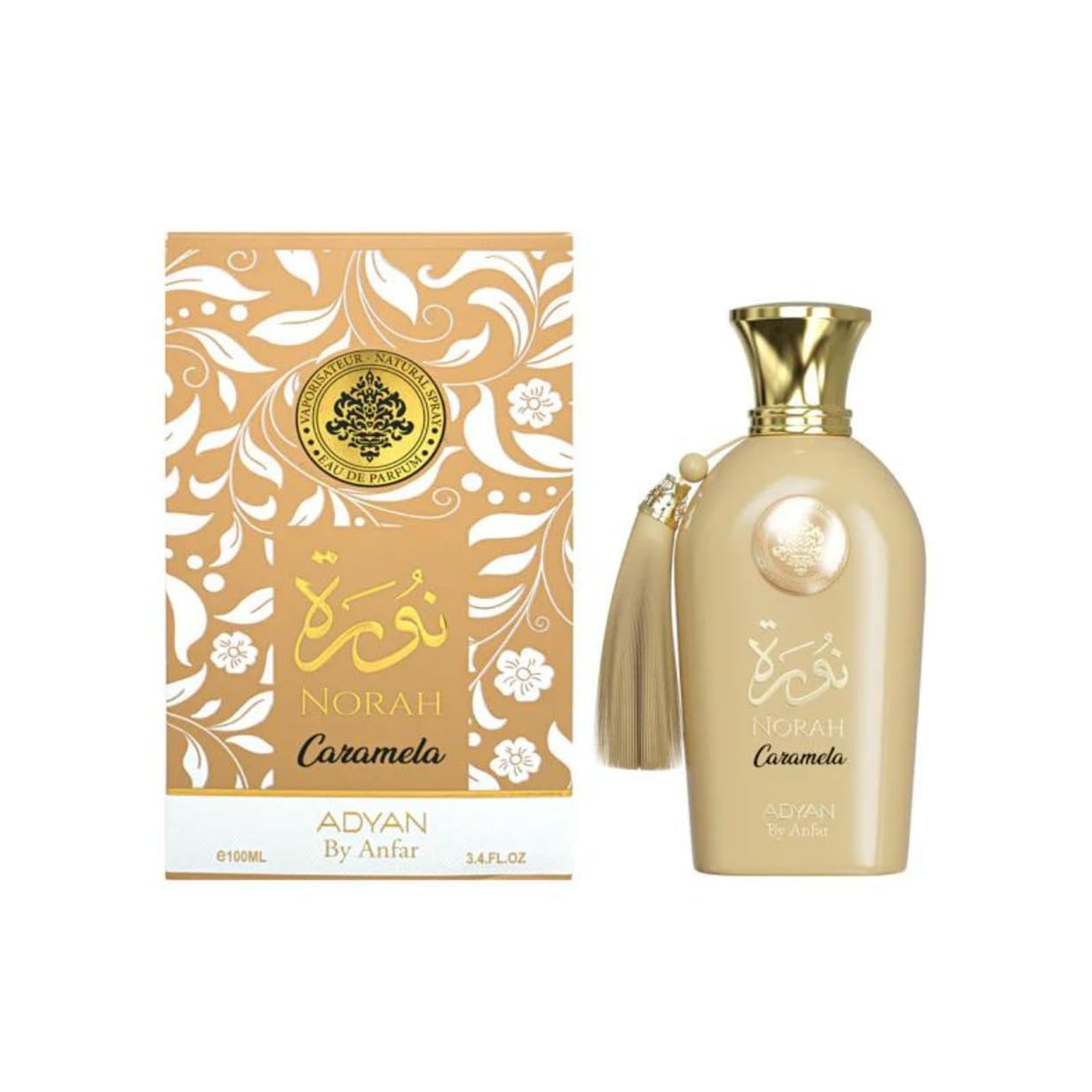 Adyan Norah Caramela Eau de Parfum 100ml – Gourmand Fragrance, Unisex