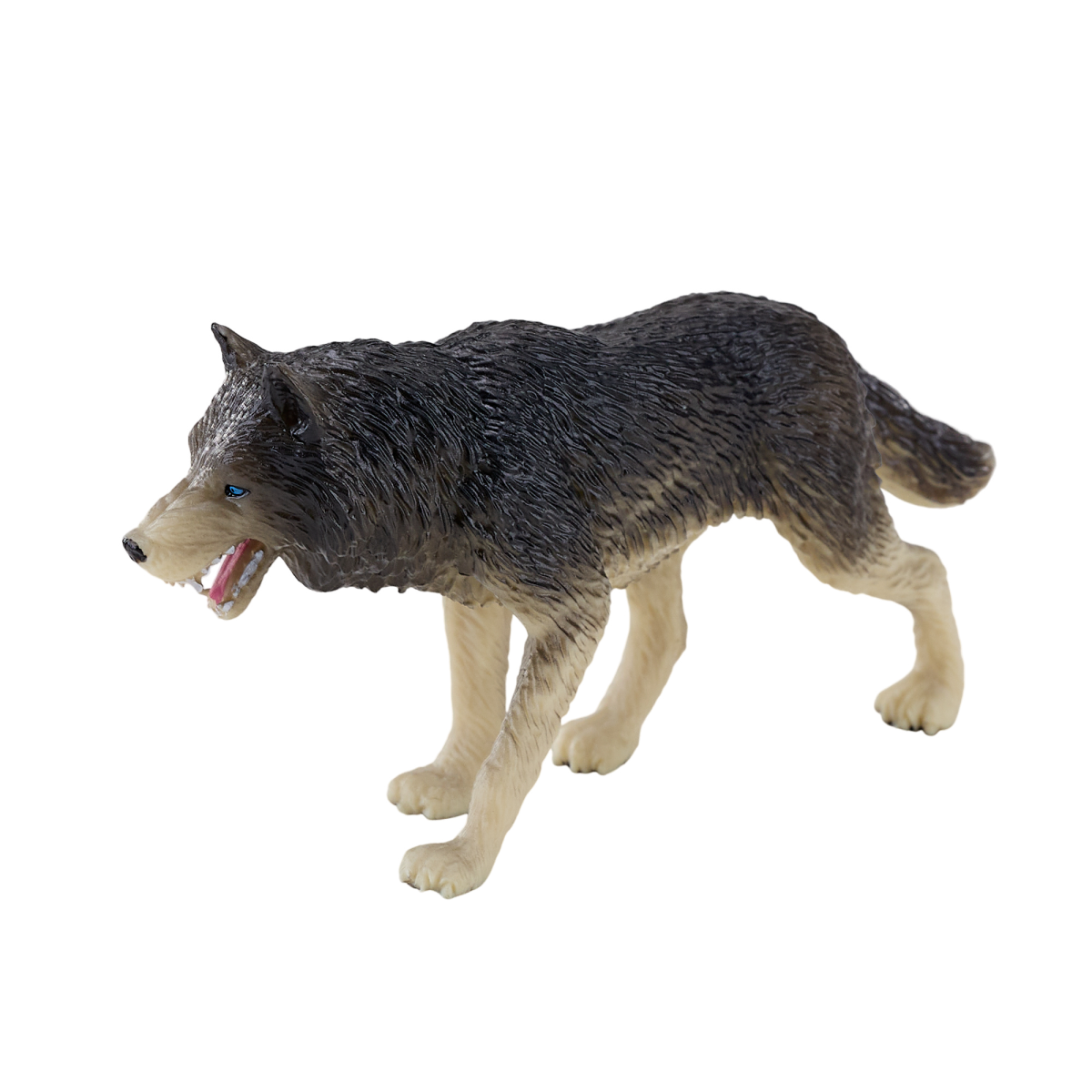 Mojo Fun Timber Wolf Toy Figurine – Hand-Painted Realistic Wildlife Model