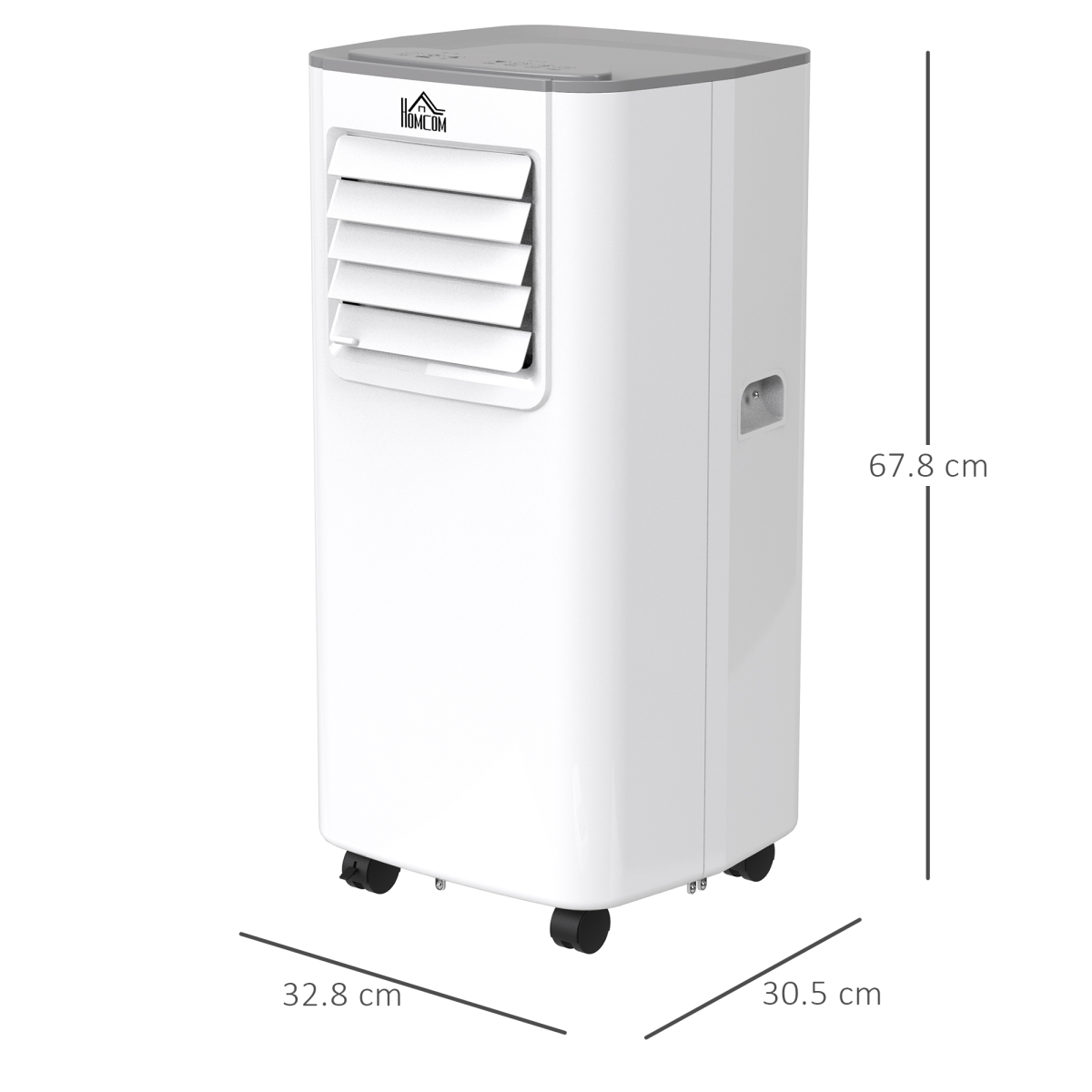 HOMCOM 5000BTU Portable Air Conditioner with 4 Modes, LED Display, Remote & 24 Hour Timer – Home Office Cooling
