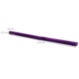 HOMCOM 2.1m Folding Balance Beam with Suede Cover – Gymnastics Skill Trainer for Kids & Teens, Purple