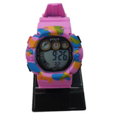 POLIT Army Kids Sports Digital Watch with LED Backlight, Chronograph & Alarm – Waterproof, Small Face