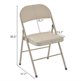 4pcs Foldable Steel & PVC Chairs with Padded Seat – Convention, Exhibition & Event Seating