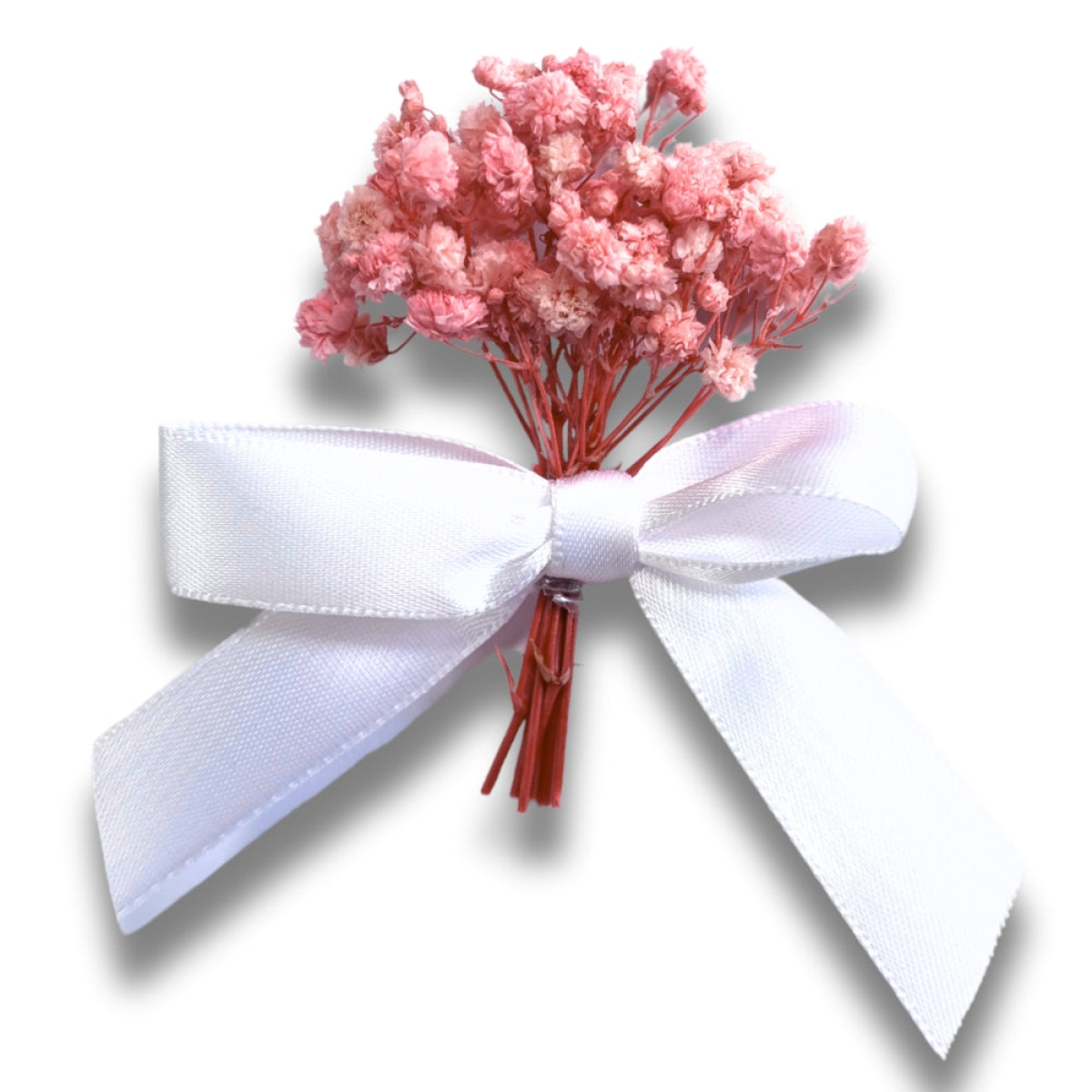 18th Birthday Cubic Zirconia Silver Stretch Bracelet Mini Gift Hamper with Chocolate Hearts & Dried Flower Bouquet